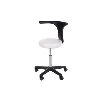 Taboret medyczny + podłokietnik NG-CH049 biały Beauty System